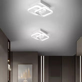 28W Modern Square Flush Mount Ceiling Light – White